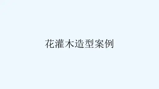 花灌木整形修剪课件