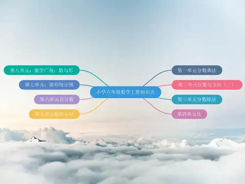 小学六年级数学上册知识点(可编辑打印思维导图)