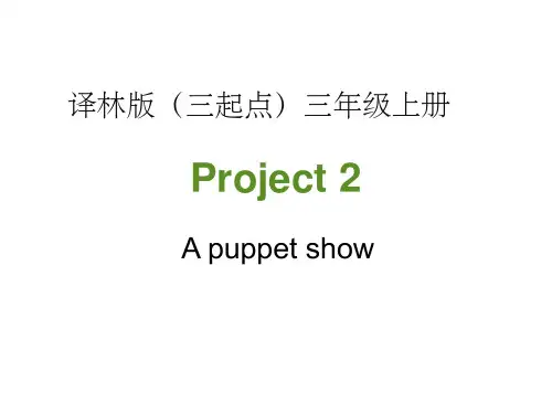 小学译林版英语三年级上册Project2 第1课时名师课件