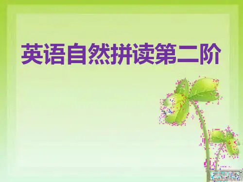 英语自然拼读第二阶