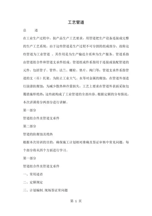 工艺管道预算-26页文档资料