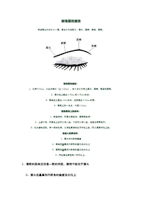 眉毛画法