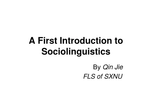 Sociolinguistics1