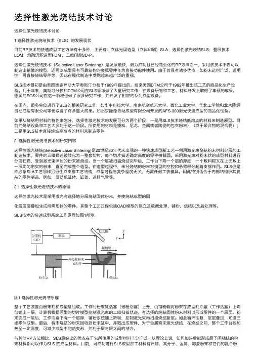 选择性激光烧结技术讨论