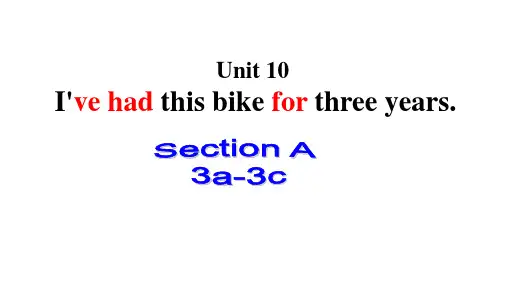 Unit10SectionA3a_3c课件人教版英语八年级下册