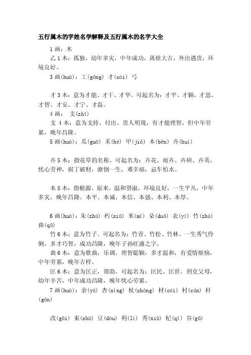 五行属木的字姓逻辑学说明及五行属木的名字大全[精华]