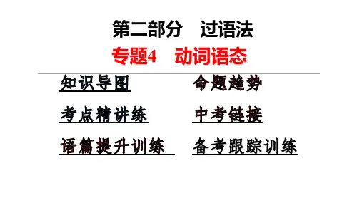 专题04 动词语态中考英语一轮复习之教材知识点一遍过(人教版)