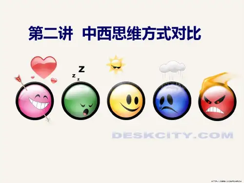 第二讲中西思维方式对比 ppt课件