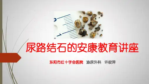 尿路结石宣教课件