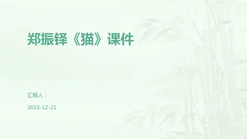 郑振铎《猫》课件