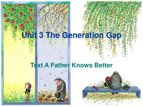 Unit 3 The Generation Gap(英语ppt)