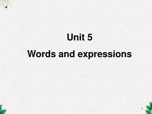 人教版高中英语必修二课件：Unit 5 music words(共42张PPT)