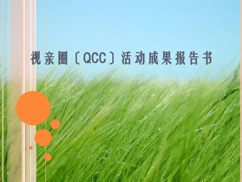 品管圈成果汇报幻灯片PPT