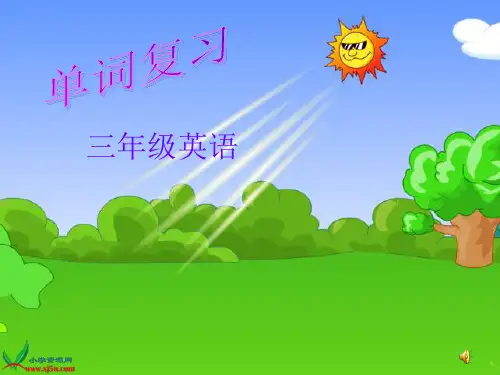 人教PEP版英语三年级上册期中复习课件