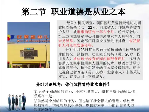 1.2 职业道德是从业之本2020