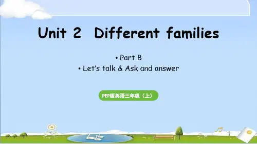 新人教版三年级上册英语 Unit 2 Part B 第4课时 Let's talk