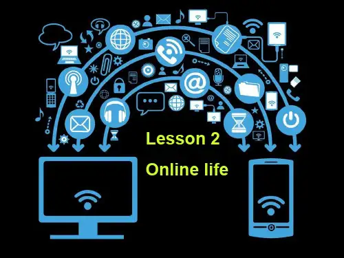 北师大版八年级下册英语课件《Unit1 Lesson 2Online life 》 (共21张PPT)