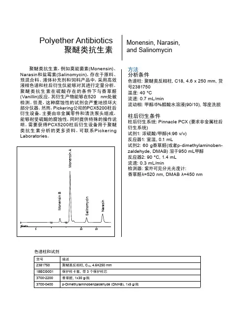 Polyether Antibiotics聚醚类抗生素