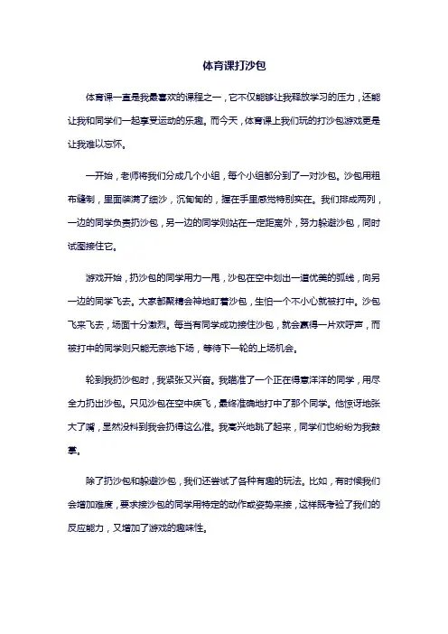 体育课打沙包