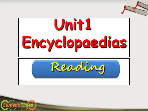 Unit1Encyclopaedias(Reading)
