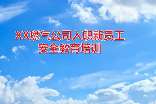 XX燃气公司入职新员工安全培训