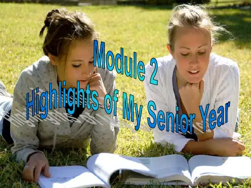 外研版选修七Module2HighlightsofMySeniorYearGrammar课件