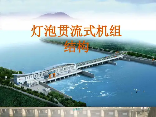 灯泡贯流式机组结构  ppt课件