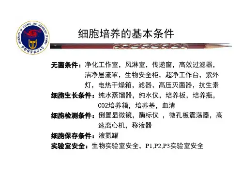 21.细胞培养的基本条件