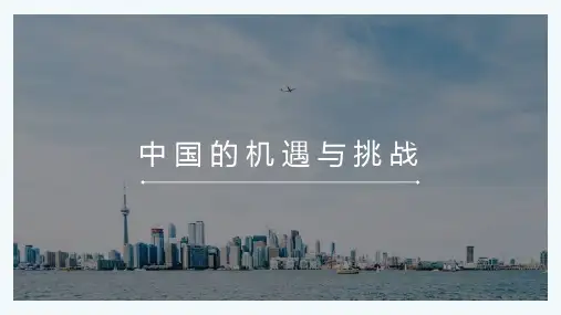 九年级道德与法治下册《中国的机遇与挑战》课件
