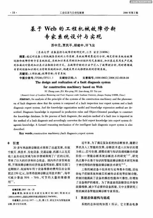 基于Web的工程机械故障诊断专家系统设计与实现