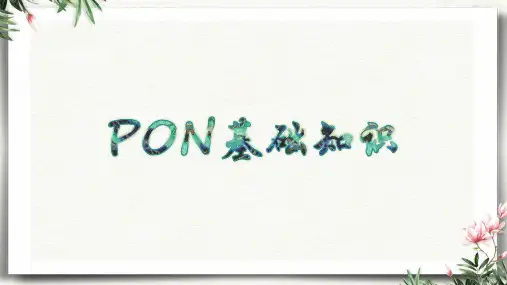 PON基础知识