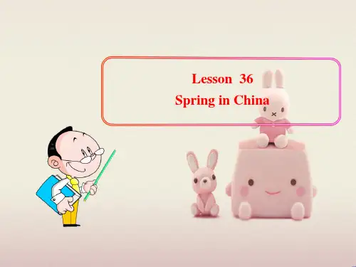 2022年冀教版《Lesson36 Spring in China》课件 (3)