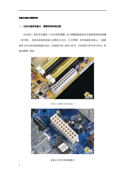 电脑主板接口图解说明