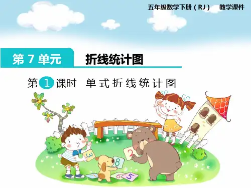最新人教版五年级数学下册第七单元折线统计图精品教学课件PPT