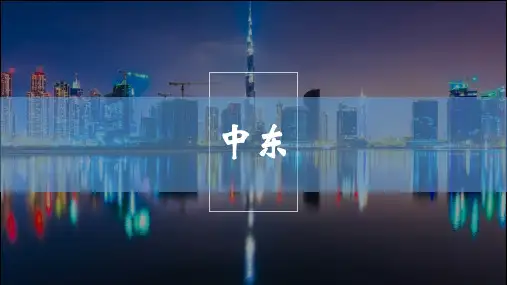 人教版地理七年级下册第八章第一节 中东(共25张ppt)