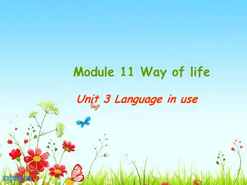 外研版八年级英语上册Module11Unit3课件