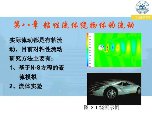 工程流体力学第八章--粘性流体绕物体的流动
