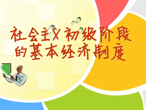 社会主义初级阶段的基本经济制度