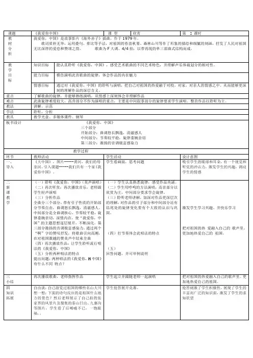 我爱你中国
