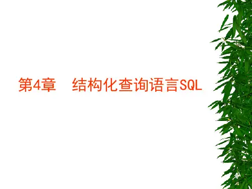 数据库实用教程 董健全   丁宝康 编著 清华大学出版社第4章