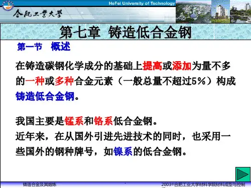 铸造合金(低合金钢)