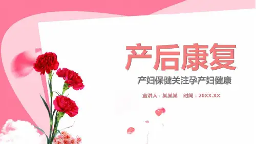 产后形体修复ppt模板