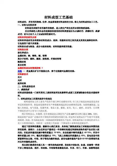 材料成型工艺基础