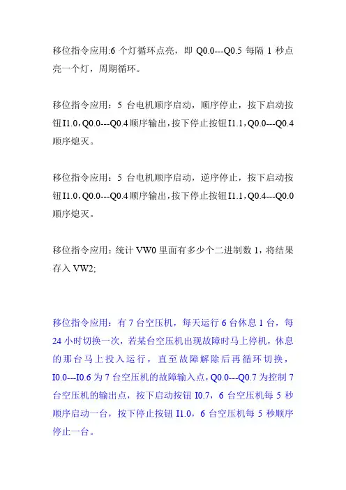 移位指令的学习