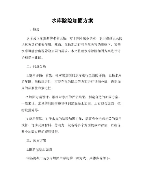 水库除险加固方案