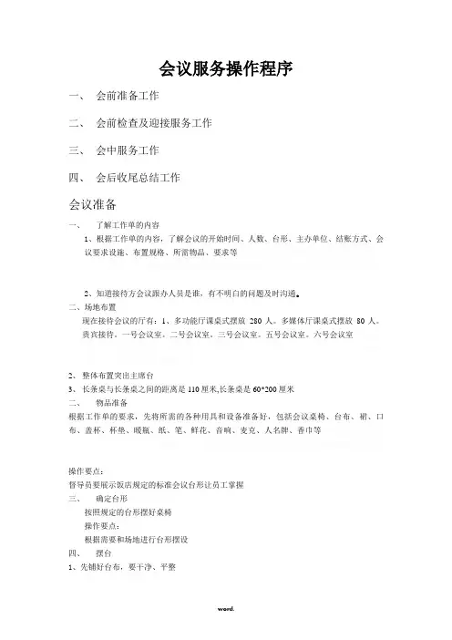 会议服务操作程序.