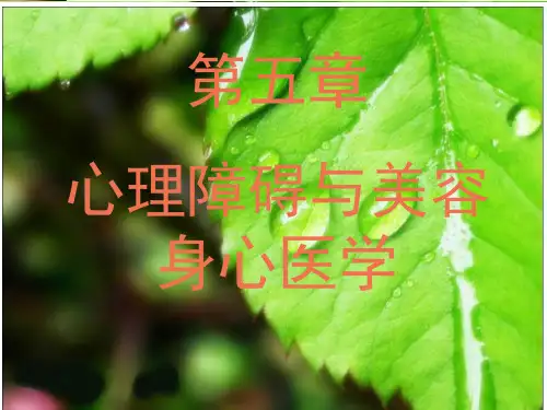 美容心理学第5章 心理障碍与美容身心医学