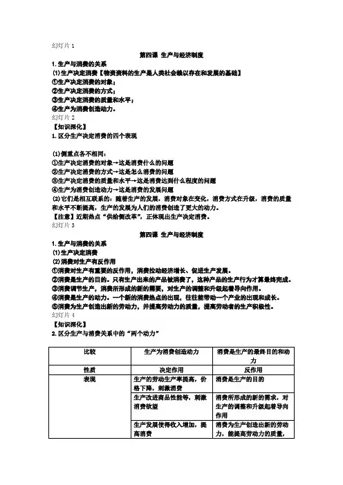 高中政治经济生活第2单元