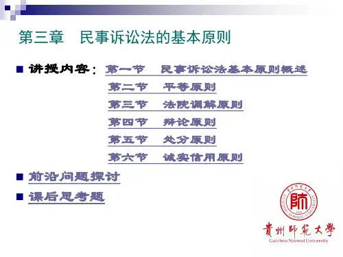 民事诉讼法课件(第三章)
