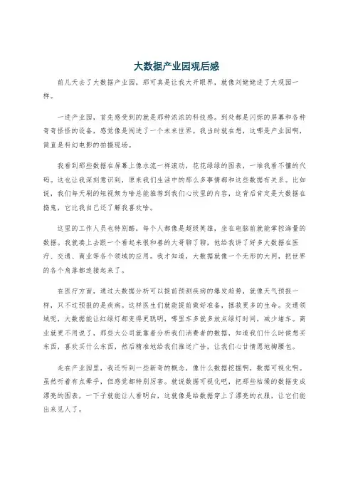 大数据产业园观后感